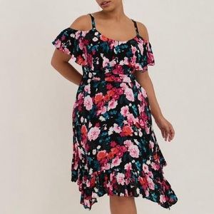 Floral Off-Shoulder Dress